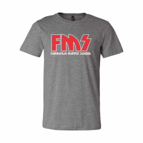 Alternative view of Farmville Middle School | Short-Sleeve T-Shirt | FMS KIss Design | Multiple Colors