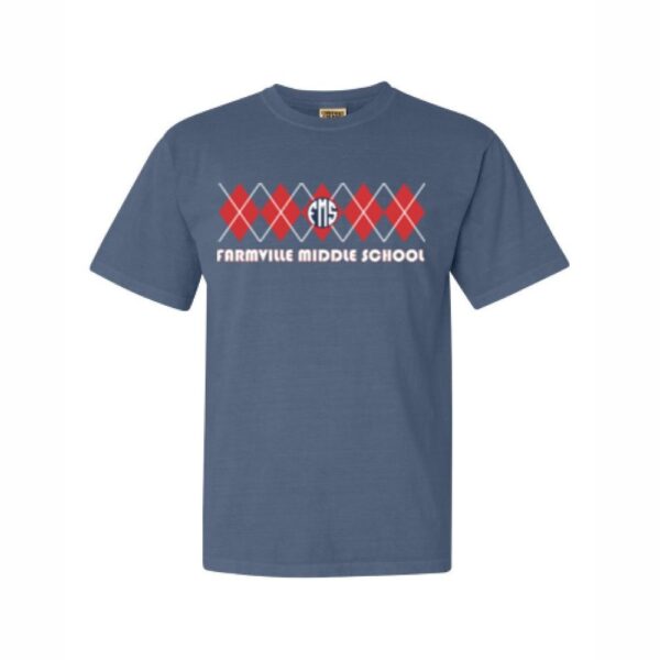 Farmville Middle School Comfort Colors T-Shirt | Distressed Patriots Design | Multiple Colors