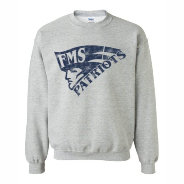 Alternative view of Farmville Middle School Sweatshirt | Distressed Patriots Design | Multiple Logo