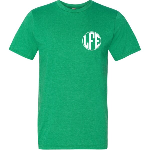 Alternative view of Lakeforest Heathered Tee | Monogram Logo | Multiple Colors