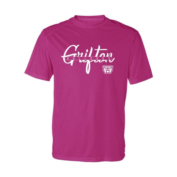 Alternative view of Grifton School | Script Design |  Performance Tee | Multiple Colors