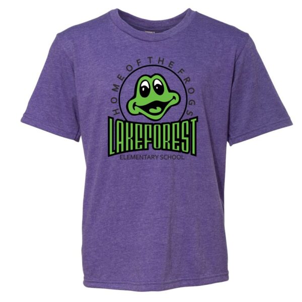 Alternative view of Lakeforest Heathered Tee | Multiple Colors
