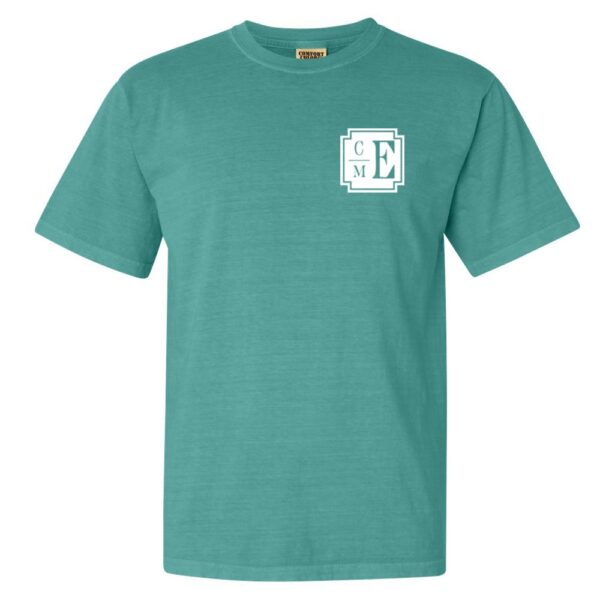 Alternative view of CM Eppes Comfort Colors Tee | Monogram | Multiple Colors