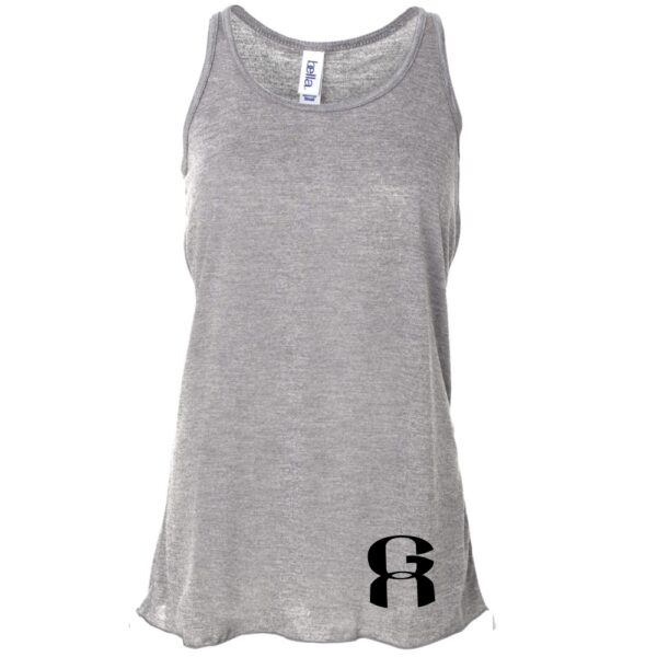 Alternative view of Greenville Athletics Women's Flowy Racerback Tank | Silver or Green
