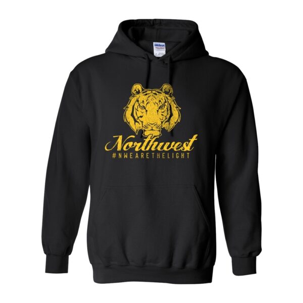 Northwest Elementary | Script Logo Print | Cotton Hooded Sweatshirt | Multiple Colors