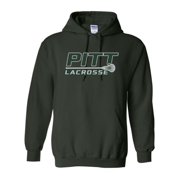 Alternative view of Pitt Lacrosse Cotton Hooded Sweatshirt | Multiple Colors