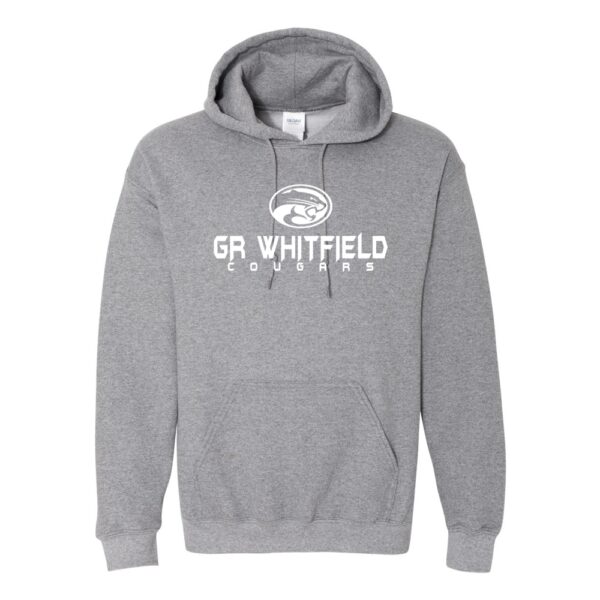 Alternative view of GR Whitfield | Word Logo | Cotton Hooded Sweatshirt | Multiple Colors