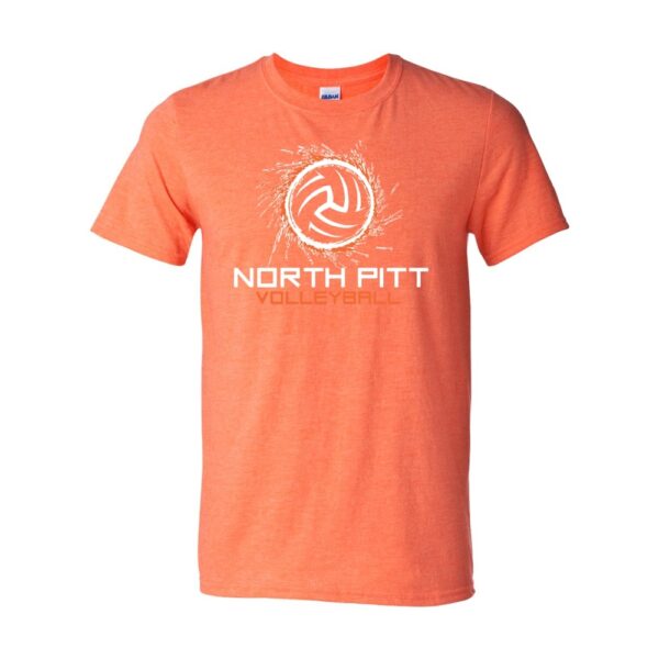Alternative view of North Pitt Volleyball | Spark Logo | Cotton T-Shirt | Multiple Colors | Sizes for Whole Family