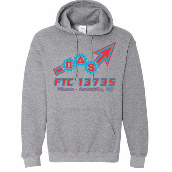 Alternative view of FTC 13735 Robotics Cotton Hooded Sweatshirt