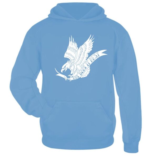 Alternative view of White Eagle | Eastern Elementary Performance Hoodie | Multiple Colors