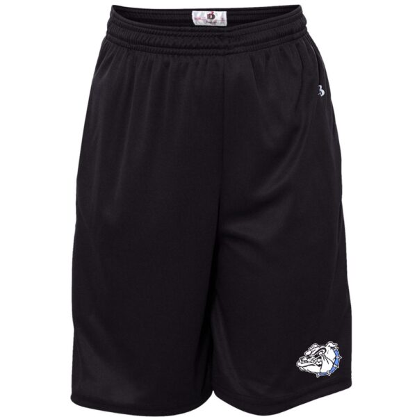 Alternative view of CM Eppes Bulldog Solid Shorts | Bulldog Head |  Multiple Colors