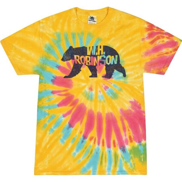 WH Robinson Tie Dye Cotton Tee | Walking Bear Logo | Multiple Colors