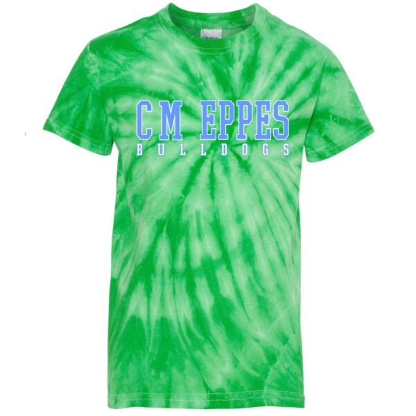 Alternative view of CM Eppes Tie-Dyed Tee | Word Logo | Multiple Colors