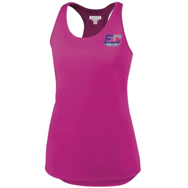 Alternative view of EC Beach | Women's Sojourner Tank | EC Blue Logo