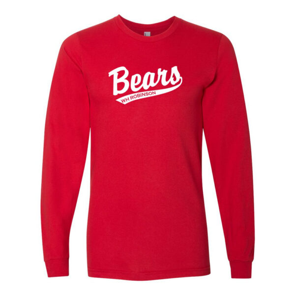 Alternative view of WH Robinson Elementary School Long-Sleeve Tee | Script Logo