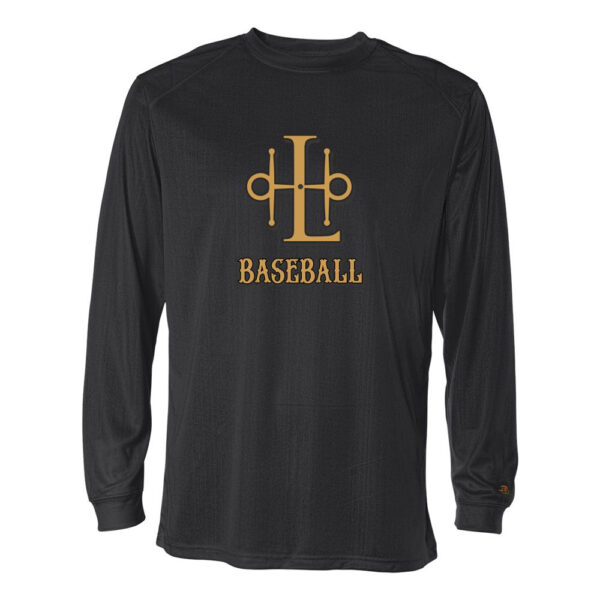 Alternative view of Lee & Harrell Baseball | LH Logo | Long-Sleeve Performance T-Shirt