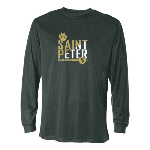Alternative view of Saint Peter Catholic School | Slash Design | Long-Sleeve Performance T-Shirt
