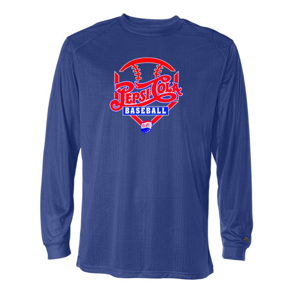 Alternative view of Pepsi Baseball | Long-Sleeve Cotton Tee | Diamond Ball Logo