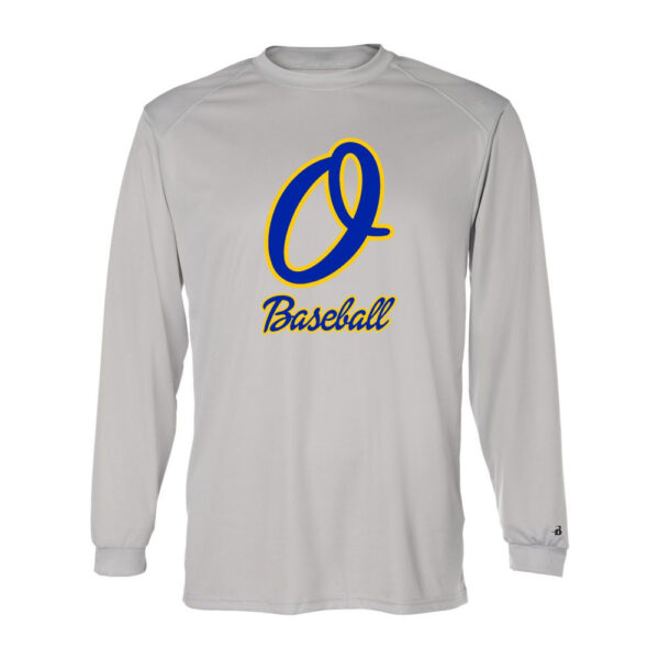 Alternative view of Optimist Baseball | Cursive O Logo | Long-Sleeve Performance Tee