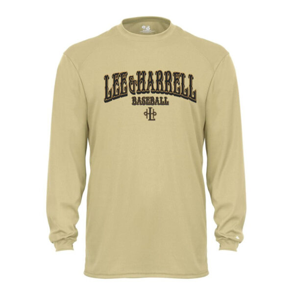 Lee & Harrell Baseball | Word Arch Logo | Long-Sleeve Performance T-Shirt