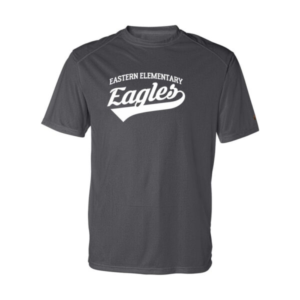 Alternative view of Script Logo | Eastern Elementary Performance Tee | Multiple Colors