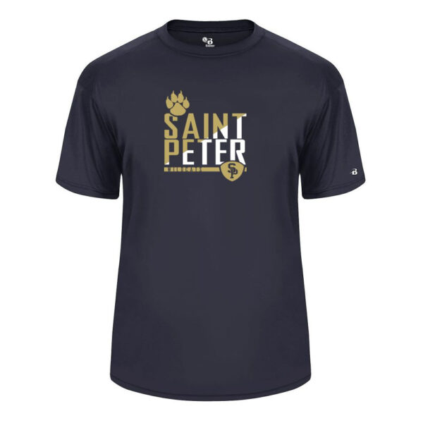 Alternative view of Saint Peter Catholic School | Slash Design | Short-Sleeve Performance T-Shirt