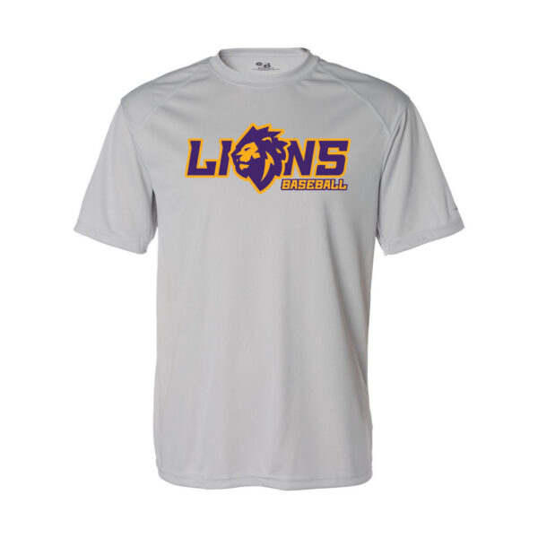 Alternative view of Lions Baseball | Lion Head Logo | Basic Performance Tee