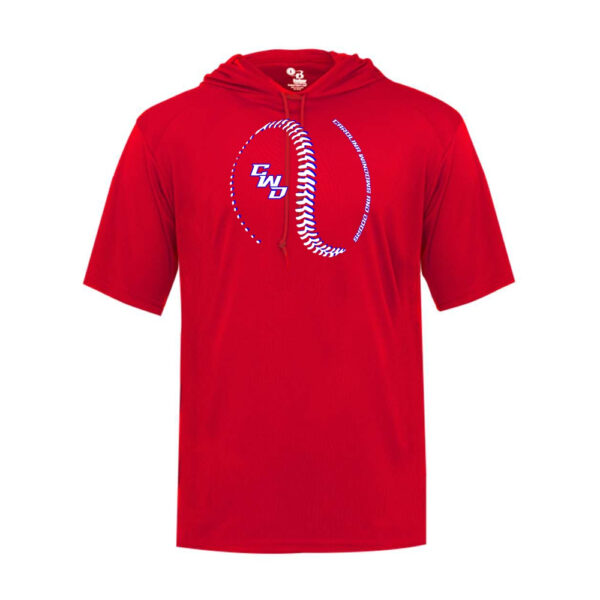 CWD | Stitching Logo | Short-Sleeve Hooded Performance T-Shirt