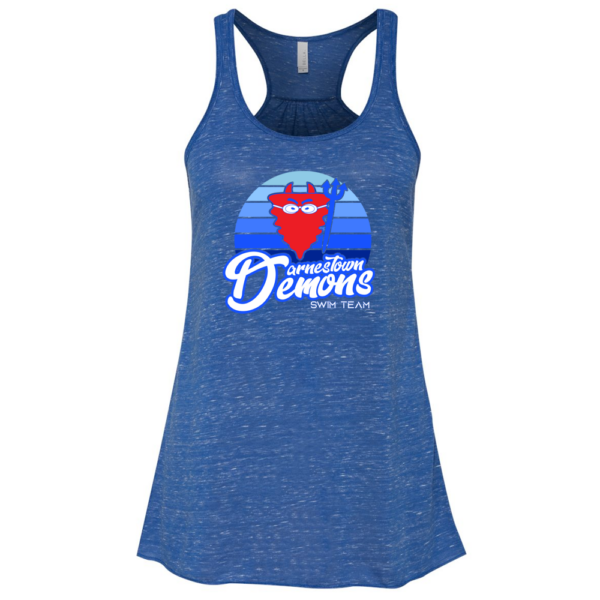 Alternative view of Darnestown Swim Team | Sunset Logo | Flowy Tank Top
