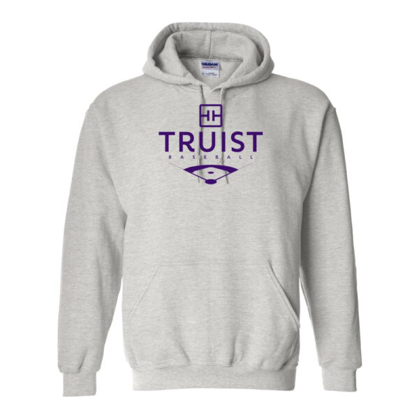 Alternative view of Truist Baseball | Cotton Hoodie | Purple Print