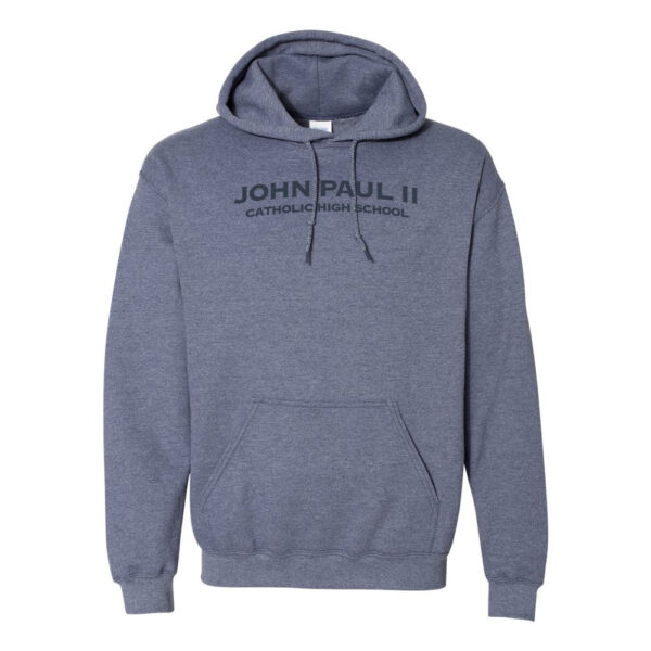 Alternative view of John Paul II | Word Arch | Cotton Hooded Sweatshirt | Multiple Colors