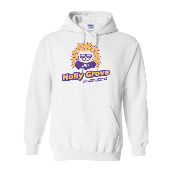 Alternative view of Holly Grove Elementary | Sunny Hedgie Design | Cotton Hooded Sweatshirt