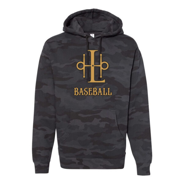 Alternative view of Lee & Harrell Baseball | LH Logo | Cotton Hooded Sweatshirt