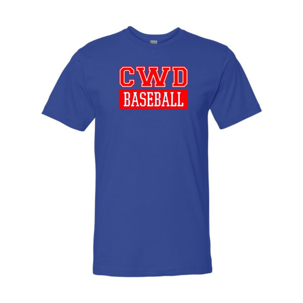 Alternative view of CWD | CWD Baseball Logo | Cotton Tee