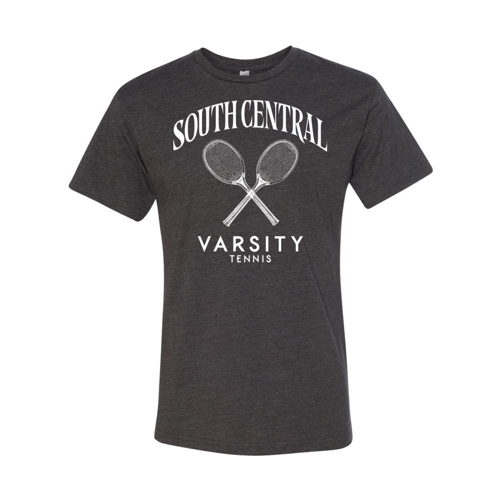 South Central Tennis | Crossed Rackets Logo | Cotton Tee - Image 4