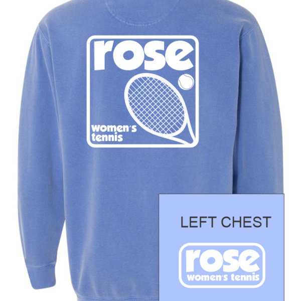 Alternative view of JH Rose Tennis | Retro Logo | Comfort Colors Crewneck Sweatshirt