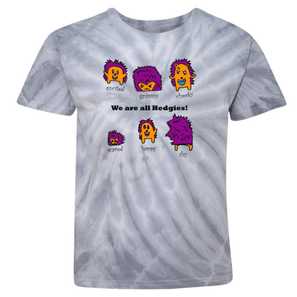Holly Grove Elementary | We Are Design | Tie Dye Cotton Tee | Silver