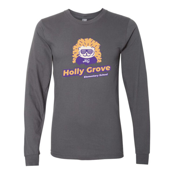 Holly Grove Elementary | Sunny Hedgie Design | Long-Sleeve Cotton Tee