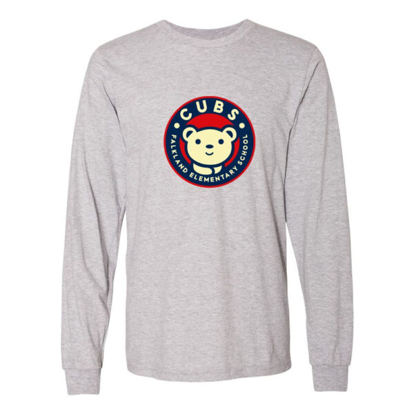 Alternative view of Falkland Long-Sleeve Cotton Tee | Circle Design | Multiple Colors