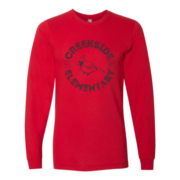 Alternative view of Creekside | Long-Sleeve Cotton Tee | Circle Design