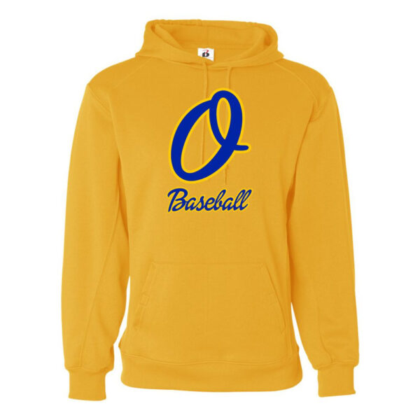 Alternative view of Optimist Baseball | Cursive O Logo | Performance Hoodie
