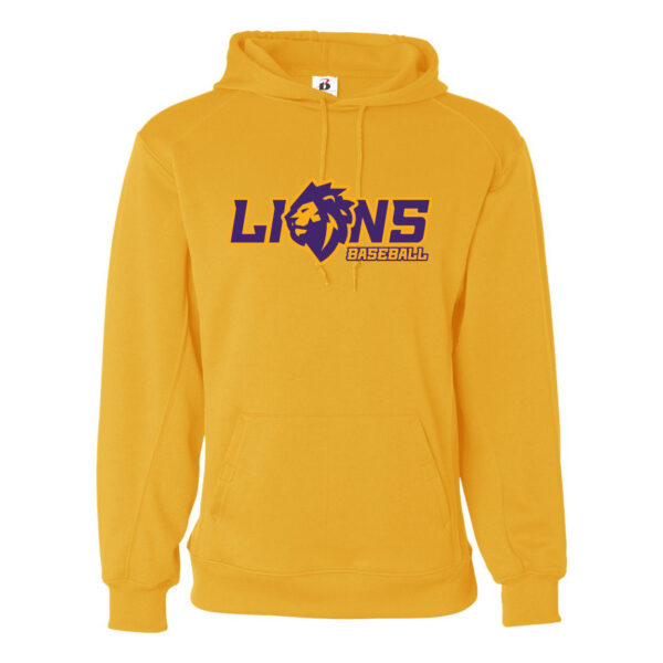 Alternative view of Lions Baseball | Lion Head Logo | Performance Hoodie