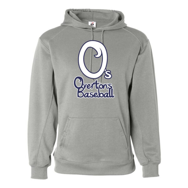 Alternative view of Overton's Baseball | Cursive O Logo | Performance Hoodie