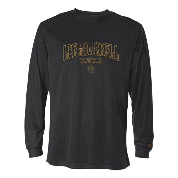 Alternative view of Lee & Harrell Baseball | Word Arch Logo | Long-Sleeve Performance T-Shirt