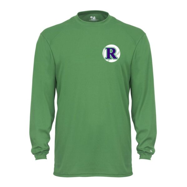 Alternative view of Ross Baseball Long-Sleeve Performance Tee | Small Logo