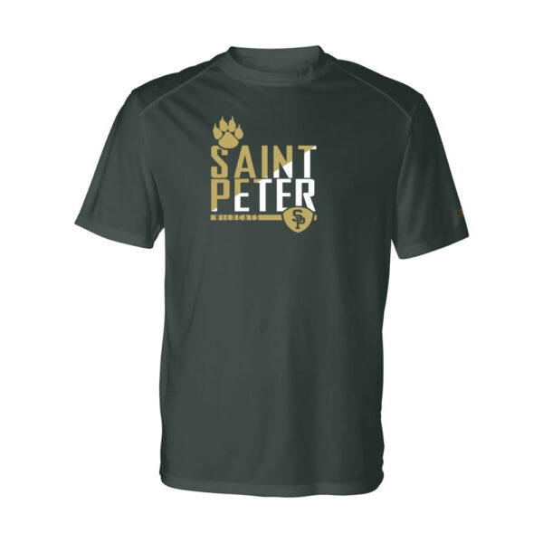 Saint Peter Catholic School | Slash Design | Short-Sleeve Performance T-Shirt