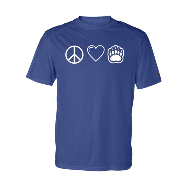Alternative view of WH Robinson Performance Tee | Peace, Love, & Bears | Multiple Colors