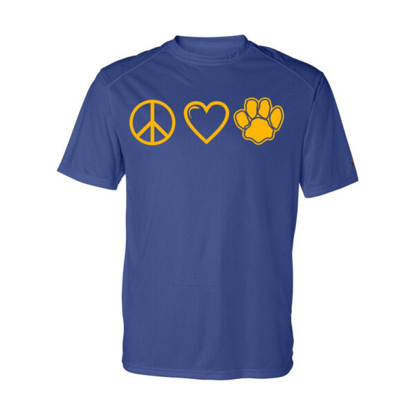 Alternative view of Sugg Bundy Basic Performance Tee | Peace, Love, Paws |  Multiple Colors