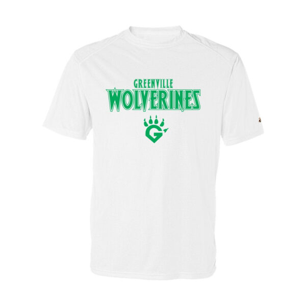 Alternative view of Greenville Wolverines | Performance Tee | Word Logo