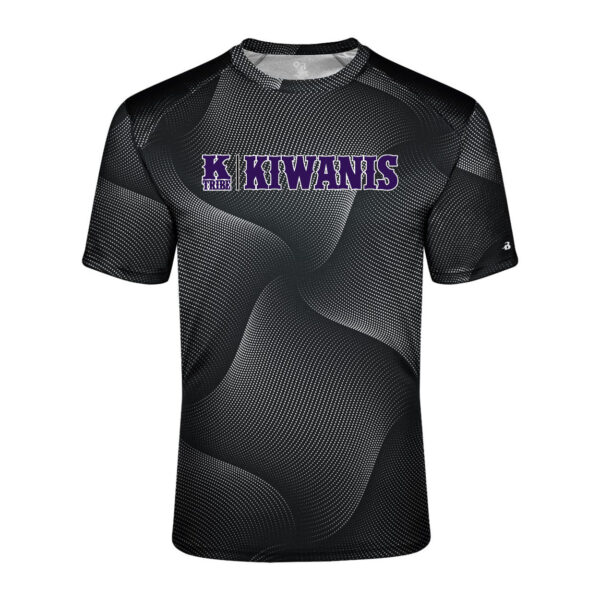 Alternative view of Kiwanis Baseball | Word Block Logo | Warp Tee